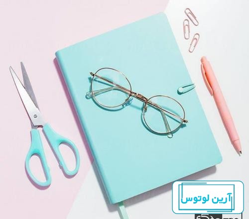 بنر لایه باز فروشگاه لوازم تحریر - آبان گرافیک