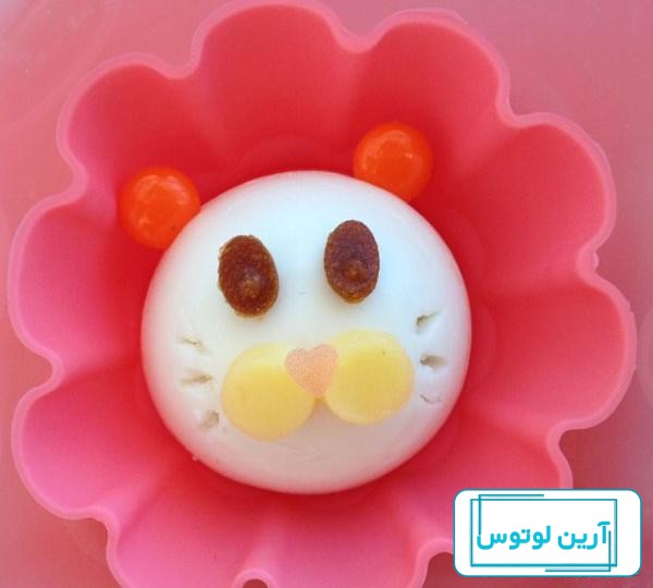 تزیین تخم مرغ آب پز ساده برای مدرسه + تزیین تخم مرغ صبحانه