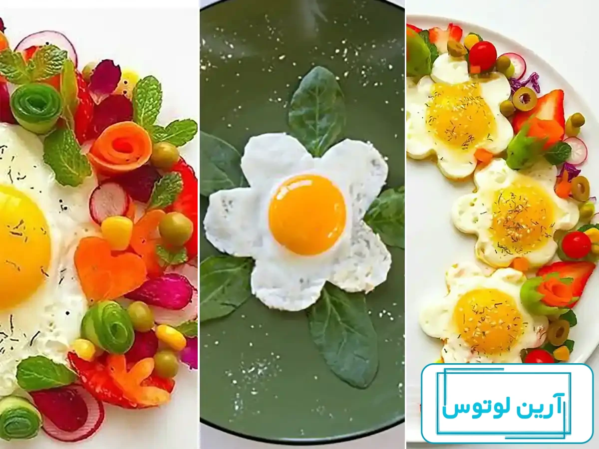 تزیین تخم مرغ آبپز