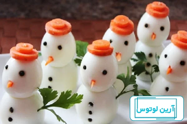 تزیین تخم مرغ روز جهانی تخم مرغ [پخته، آبپز، نیمرو و ...] - ستاره