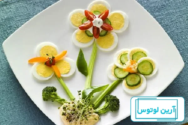 تزیین غذای کودک با تخم مرغ آبپز و نیمرو- مجله اسنپ مارکت