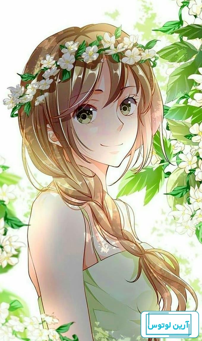 عکس انیمه دخترانه کیوت صورتی آرامش دهنده با کیفیت بالا