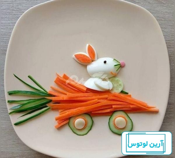 عکس تزیین با تخم مرغ آب پز