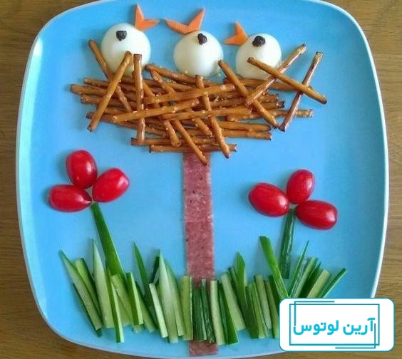 عکس تزیین تخم مرغ آب پز ساده