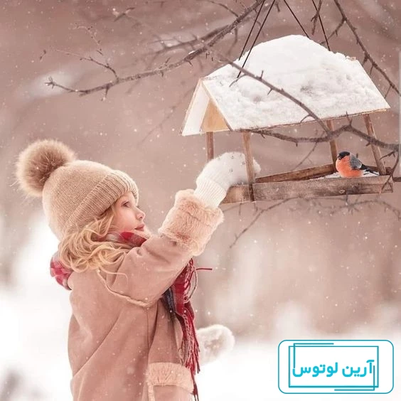 عکس دختر در برف برای پروفایل 2024؛ بدون متن بسیار زیبا و کاملاً فیک طبیعی!  - گـُـ✿ـلـی مُــــב