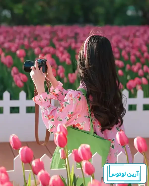 عکس دختر در فصل بهار برای پروفایل