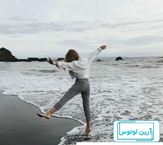عکس دخترانه لب ساحل برای پروفایل
