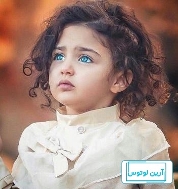 عکس نی نی دختر ناز و خوشگل چشم رنگی