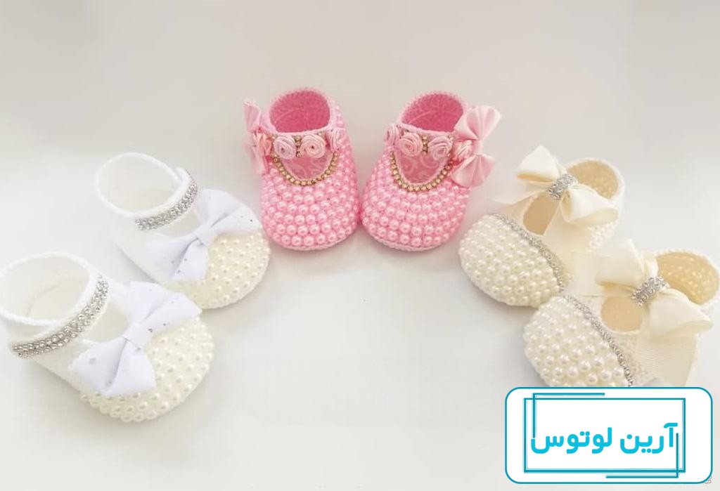 عکس پاپوش نوزادی دخترانه