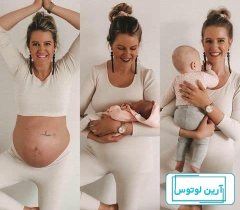 عکس پروفایل بارداری بچه سوم دختر
