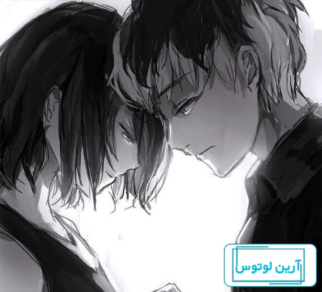 عکس پروفایل عاشقانه دونفره بدون متن کارتونی