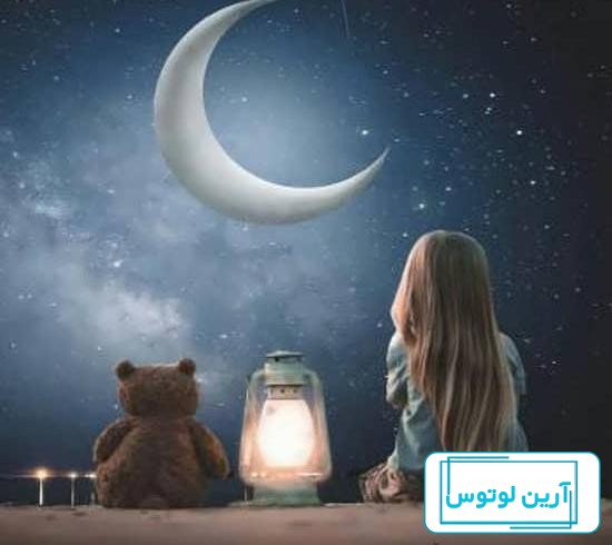 عکس پروفایل ماه در آسمان