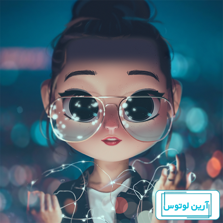 عکس کیوت فانتزی گوگولی دخترانه اکلیلی شاخ کارتونی