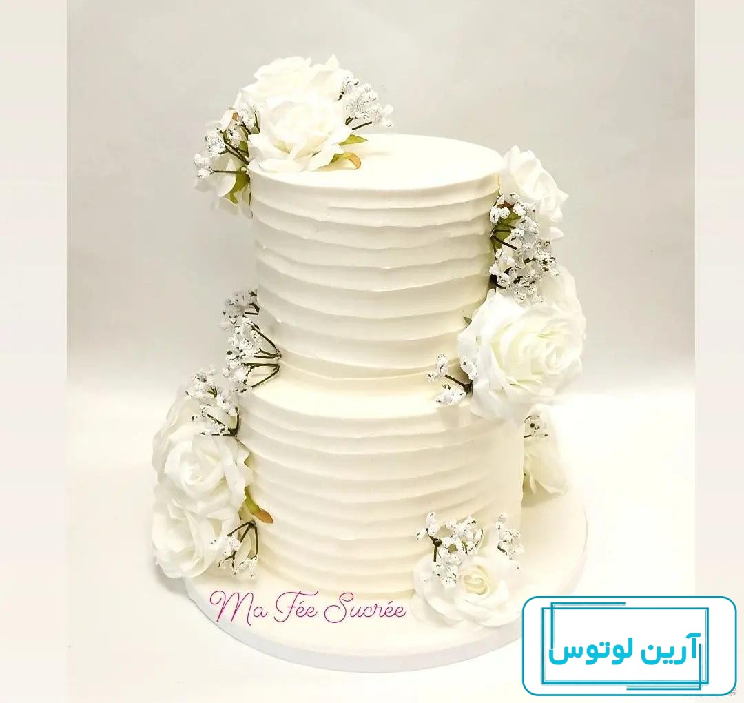 عکس کیک عروس و داماد دو طبقه