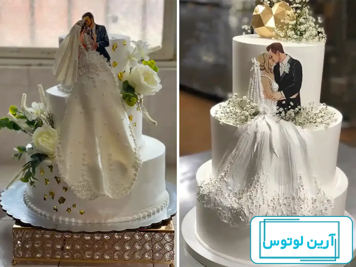 عکس کیک های عروسی شگفت انگیز