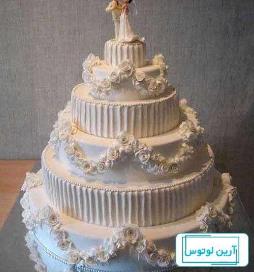 عکسهای دیدنی | شیک ترین مدل های کیک عروسی چند طبقه با تزئینات زیبا با ...