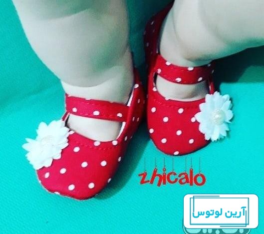 مدل پاپوش بافتنی نوزاد دختر