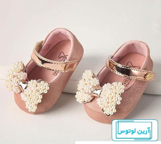 پاپوش نوزادی دخترانه مدل GT85 pearl