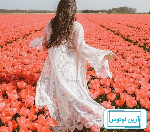 پروفایل بهاری دخترانه جدید و خاص | عکس دختر در فصل بهار