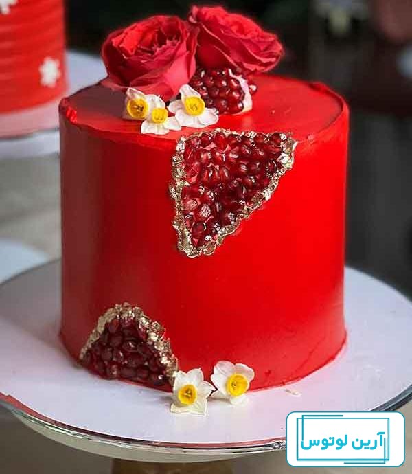 کیک شب چله 2023؛ مدل جدید تزیین کیک شب یلدا به شکل هندوانه و انار