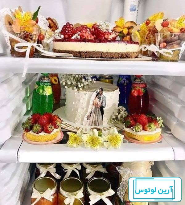 کیک یخچال عروس | سرآشپز پاپیون